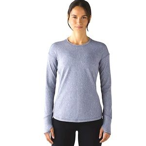 lululemon athletica Blue Long Sleeve Tee